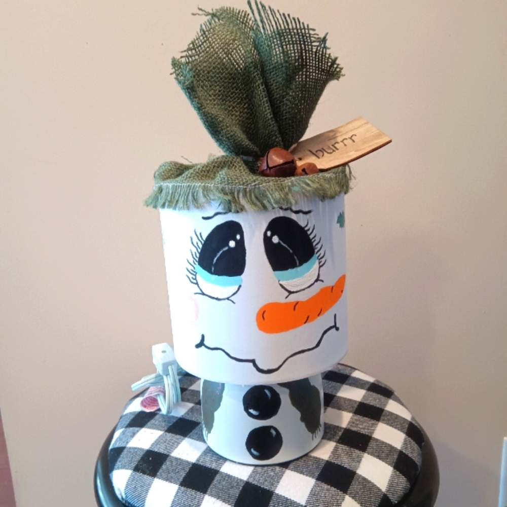 Snowman Lamp